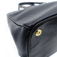 PRADA Galleria Handbag Black Leather Handbag Black 2-Way Gold Hardware Shoulder 7-12-349