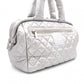 CHANEL Coco Cocoon Tote Bag, Leather, Silver, Shoulder Bag