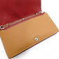 LOEWE Anagram Leather Chain Wallet Brown 2-Way Long Wallet Shoulder Bag 7-11-155