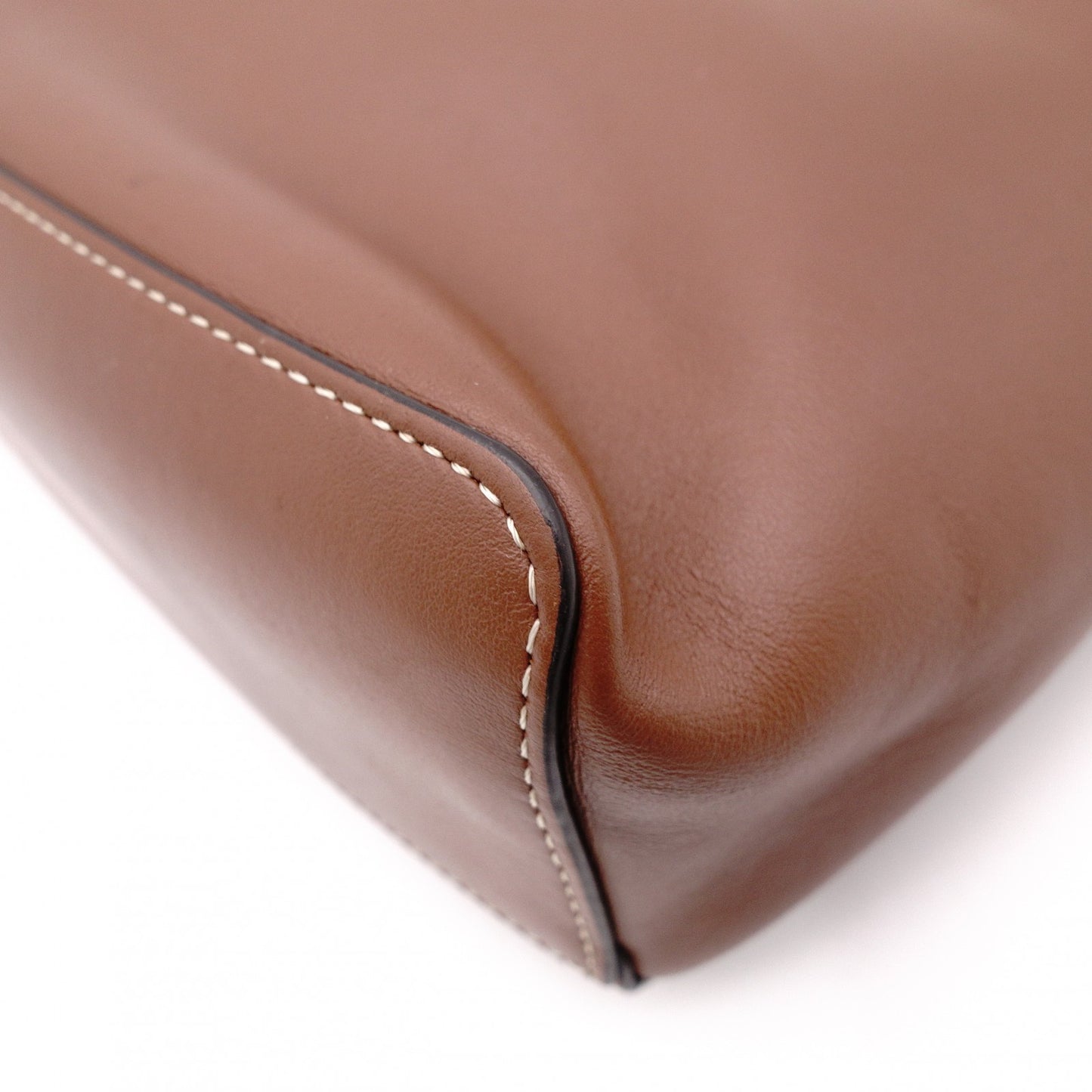 BURBERRY Leather Shoulder Bag, Brown