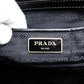 PRADA Galleria Handbag Black Leather Handbag Black 2-Way Gold Hardware Shoulder 7-12-349