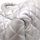 CHANEL Coco Cocoon Tote Bag, Leather, Silver, Shoulder Bag