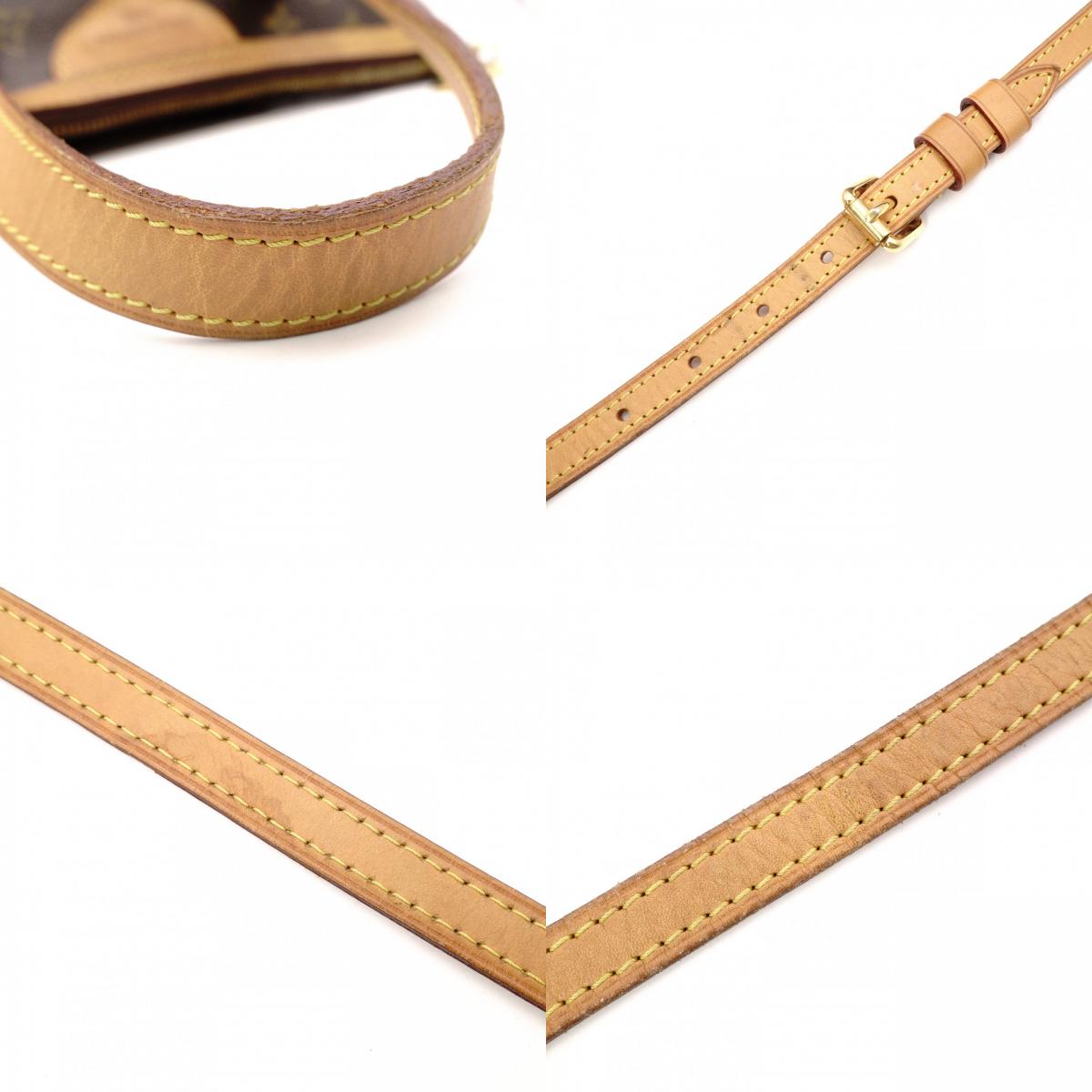 LOUIS VUITTON Palermo PM Monogram Handbag, 2-Way PVC/Leather, Brown, Women's