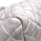 CHANEL Coco Cocoon Tote Bag, Leather, Silver, Shoulder Bag