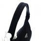 PRADA Nylon Hobo Handbag Black Triangle Logo Black Single Shoulder 7-12-017