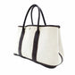 HERMES Garden Party TPM Twill Ash Canvas Leather Brown × Beige Tote Bag 7-9-300