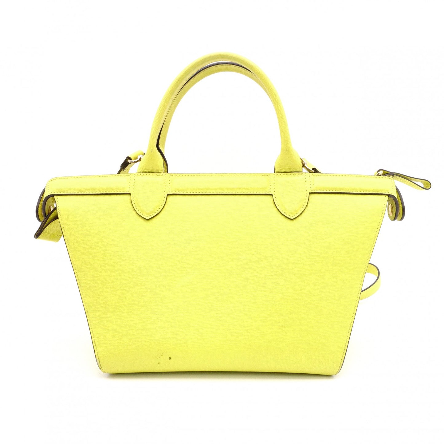 Longchamp Le Pliage Héritage Shoulder Bag, 2-way, Leather, Yellow, Women's