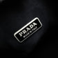 PRADA Nylon Hobo Handbag Black Triangle Logo Black Single Shoulder 7-12-017