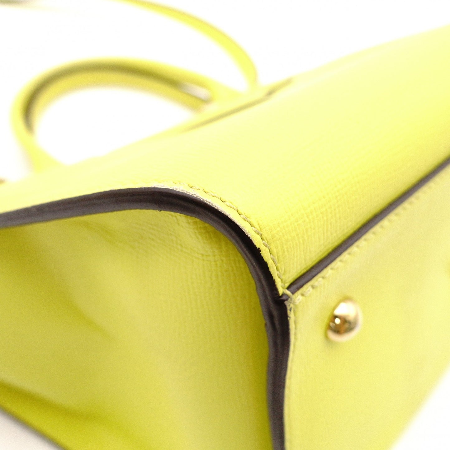 Longchamp Le Pliage Héritage Shoulder Bag, 2-way, Leather, Yellow, Women's