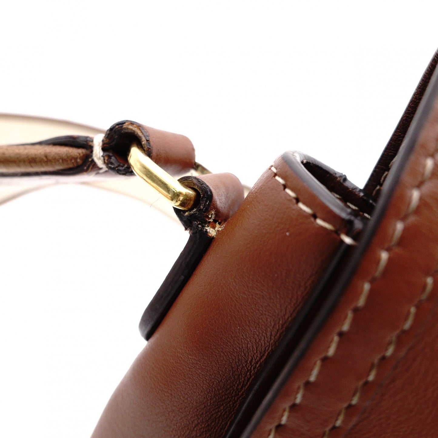 BURBERRY Leather Shoulder Bag, Brown