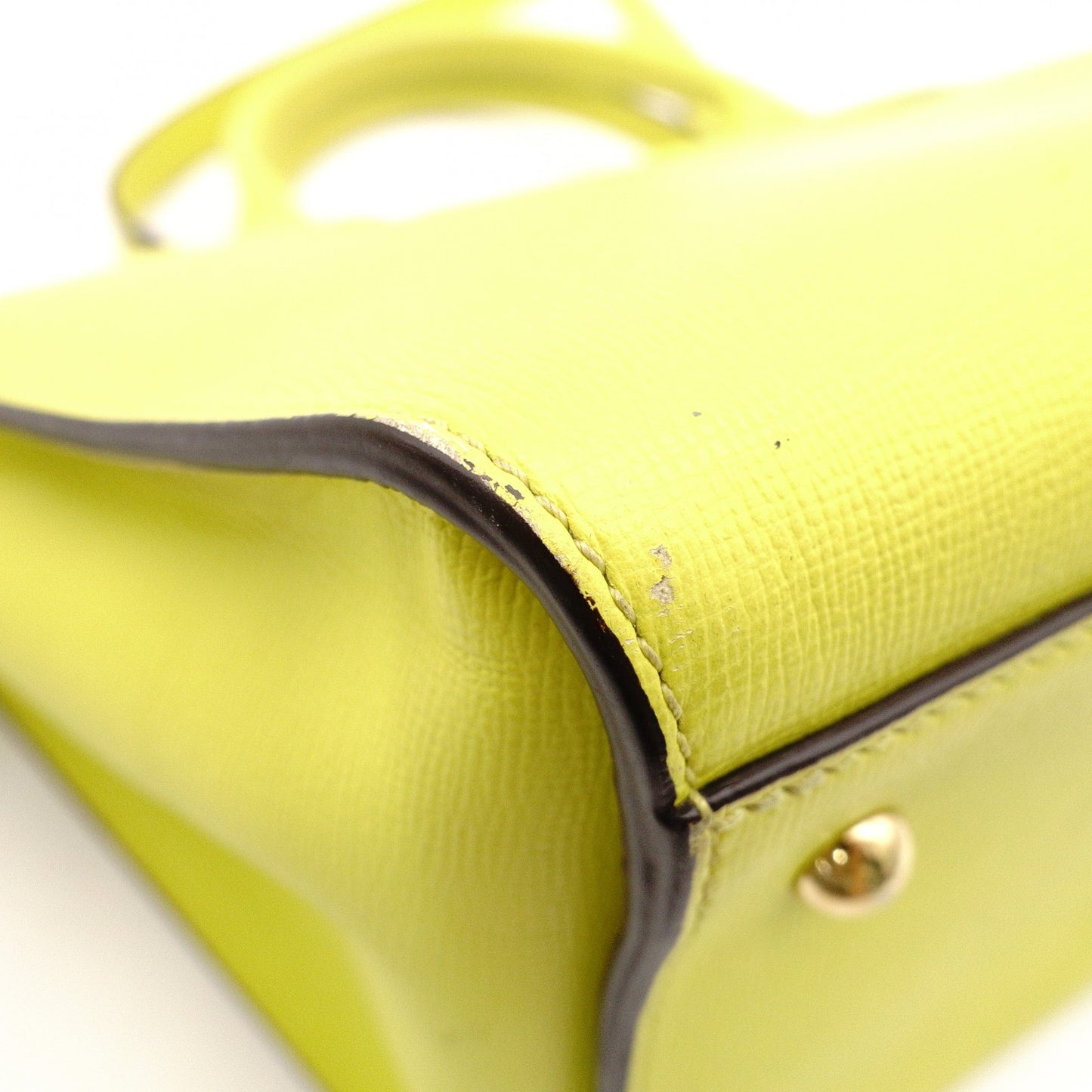 Longchamp Le Pliage Héritage Shoulder Bag, 2-way, Leather, Yellow, Women's