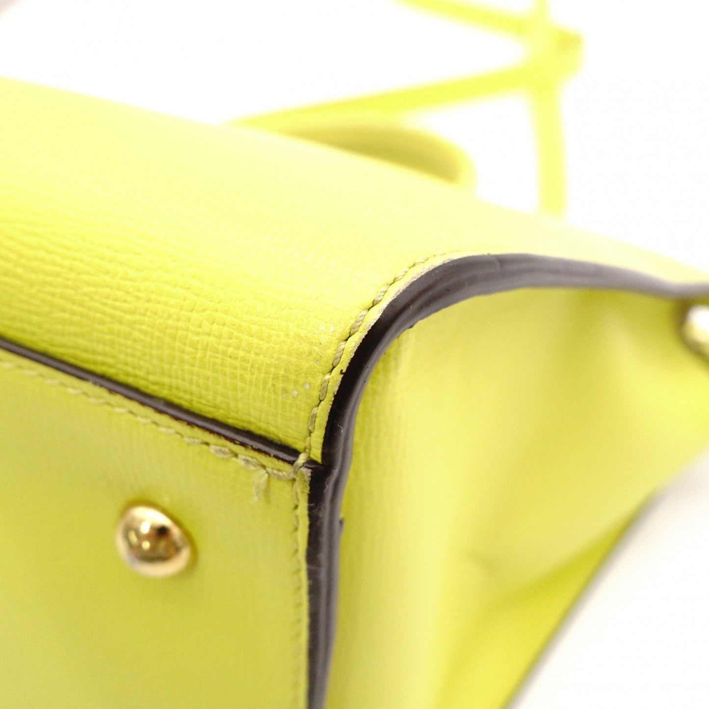Longchamp Le Pliage Héritage Shoulder Bag, 2-way, Leather, Yellow, Women's
