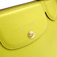 Longchamp Le Pliage Héritage Shoulder Bag, 2-way, Leather, Yellow, Women's