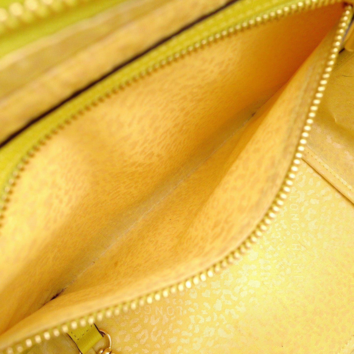 Longchamp Le Pliage Héritage Shoulder Bag, 2-way, Leather, Yellow, Women's