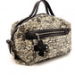 CHANEL Tweed Cover Duffle Tote Bag, Tweed and Leather, Beige, with Clover Charm