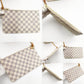LOUIS VUITTON Neverfull MM Damier Azur Tote Bag with Pouch White-Tone Shoulder 7-12-105