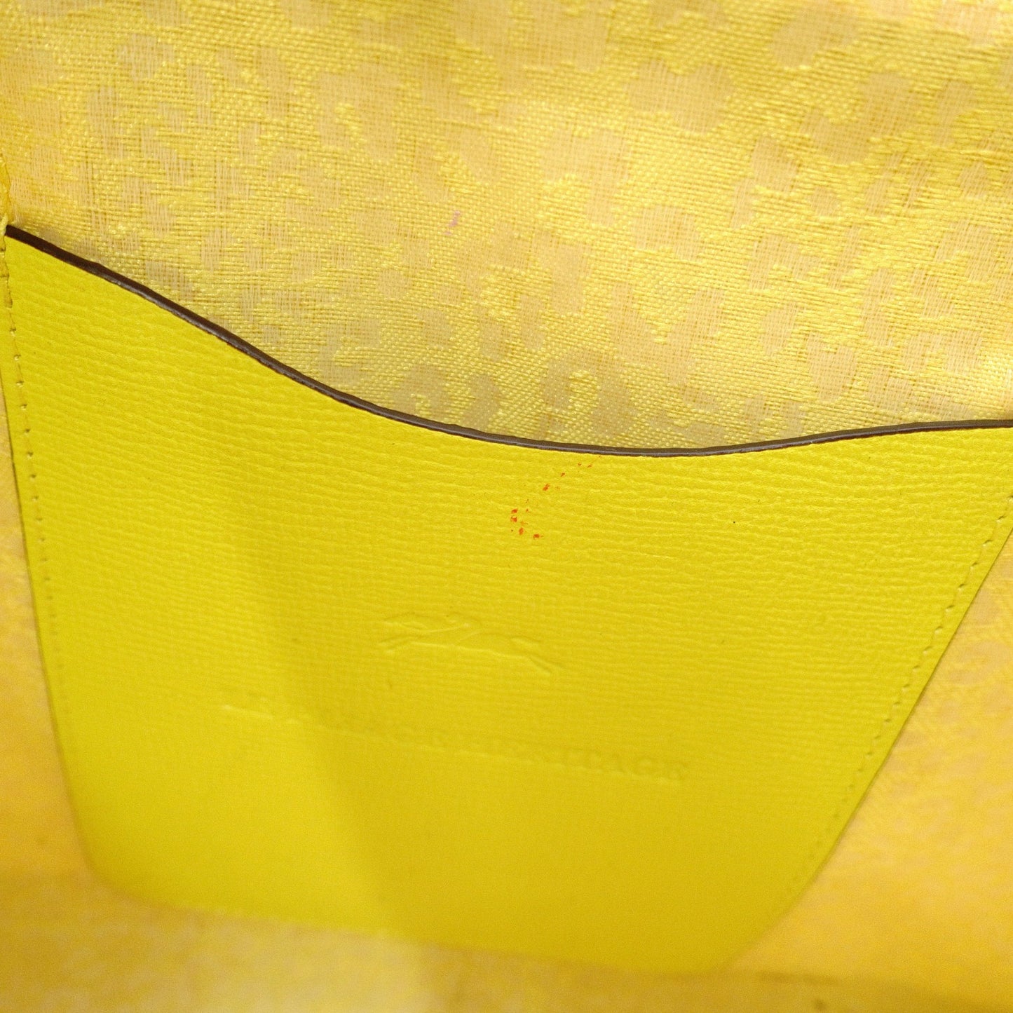 Longchamp Le Pliage Héritage Shoulder Bag, 2-way, Leather, Yellow, Women's