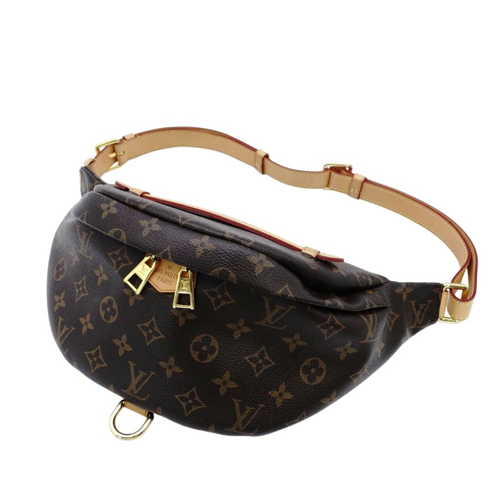 LOUIS VUITTON Bum Bag Monogram Canvas Body Bag PVC Leather Brown M43644 7-12-432