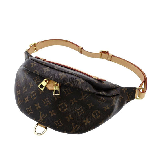 LOUIS VUITTON Bum Bag Monogram Canvas Body Bag PVC Leather Brown M43644 7-12-432