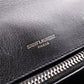 Saint Laurent YSL College Chain Shoulder Bag Black Leather Logo 2-Way Silver Hardware 7-8-375