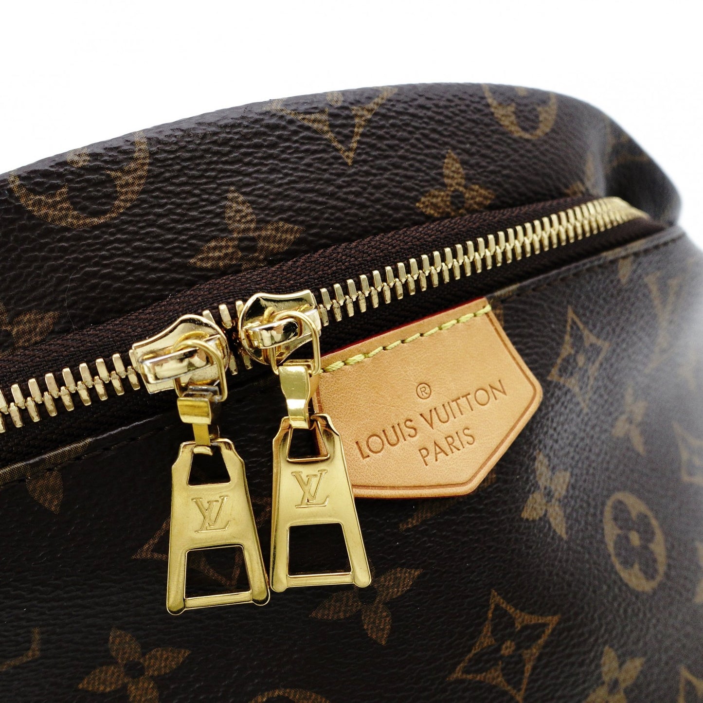 LOUIS VUITTON Bum Bag Monogram Canvas Body Bag PVC Leather Brown M43644 7-12-432