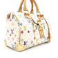 LOUIS VUITTON Speedy 30 Monogram Multicolor Handbag, PVC/Leather, Bronze/White, Women's