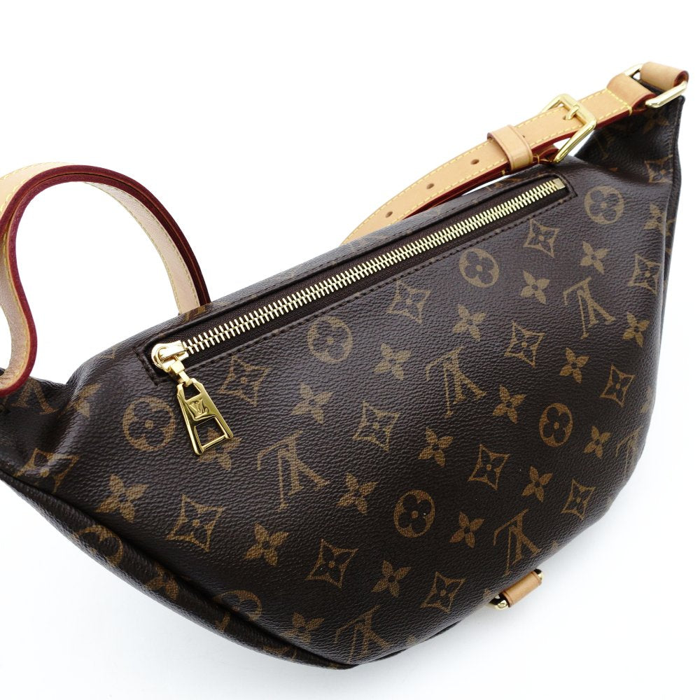 LOUIS VUITTON Bum Bag Monogram Canvas Body Bag PVC Leather Brown M43644 7-12-432