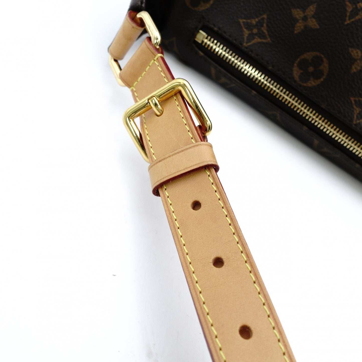 LOUIS VUITTON Bum Bag Monogram Canvas Body Bag PVC Leather Brown M43644 7-12-432