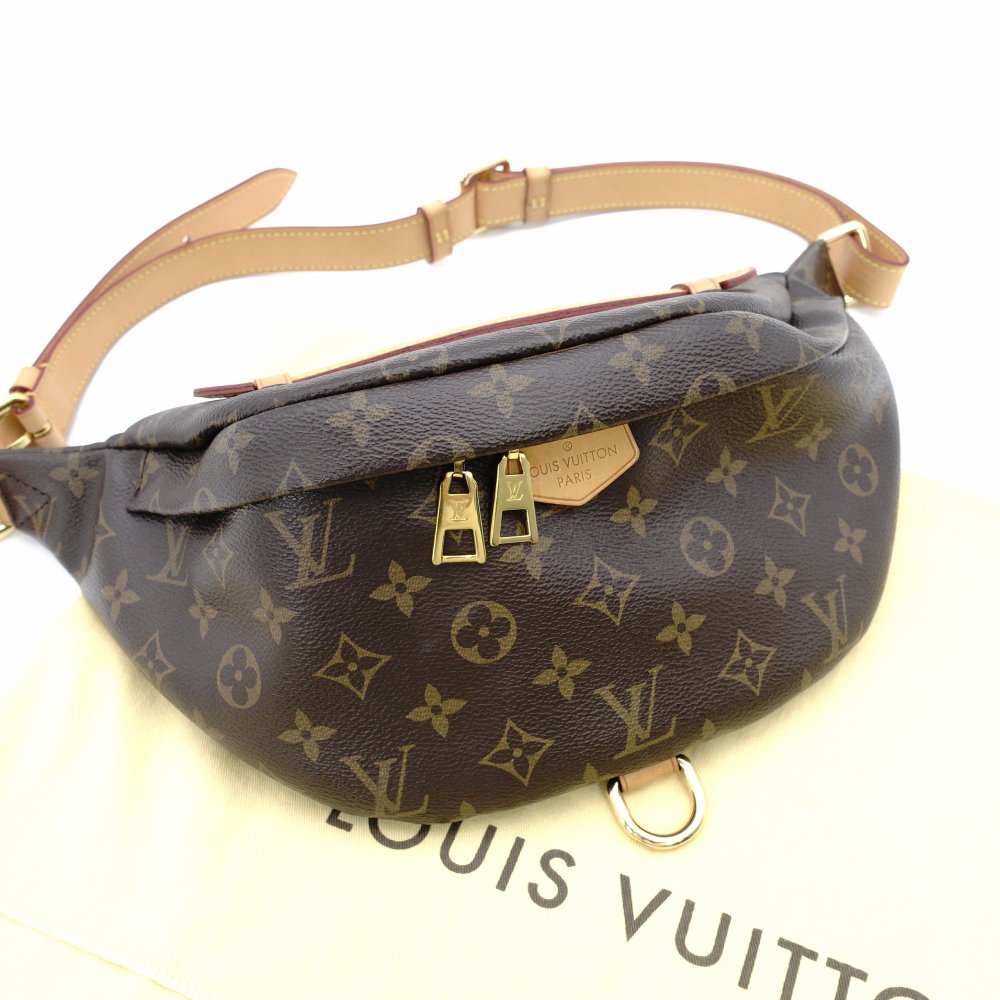 LOUIS VUITTON Bum Bag Monogram Canvas Body Bag PVC Leather Brown M43644 7-12-432