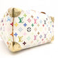 LOUIS VUITTON Speedy 30 Monogram Multicolor Handbag, PVC/Leather, Bronze/White, Women's