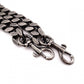 Saint Laurent YSL College Chain Shoulder Bag Black Leather Logo 2-Way Silver Hardware 7-8-375