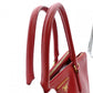 PRADA Galleria Handbag Red Leather Handbag Red Gold Hardware Saffiano 7-10-724