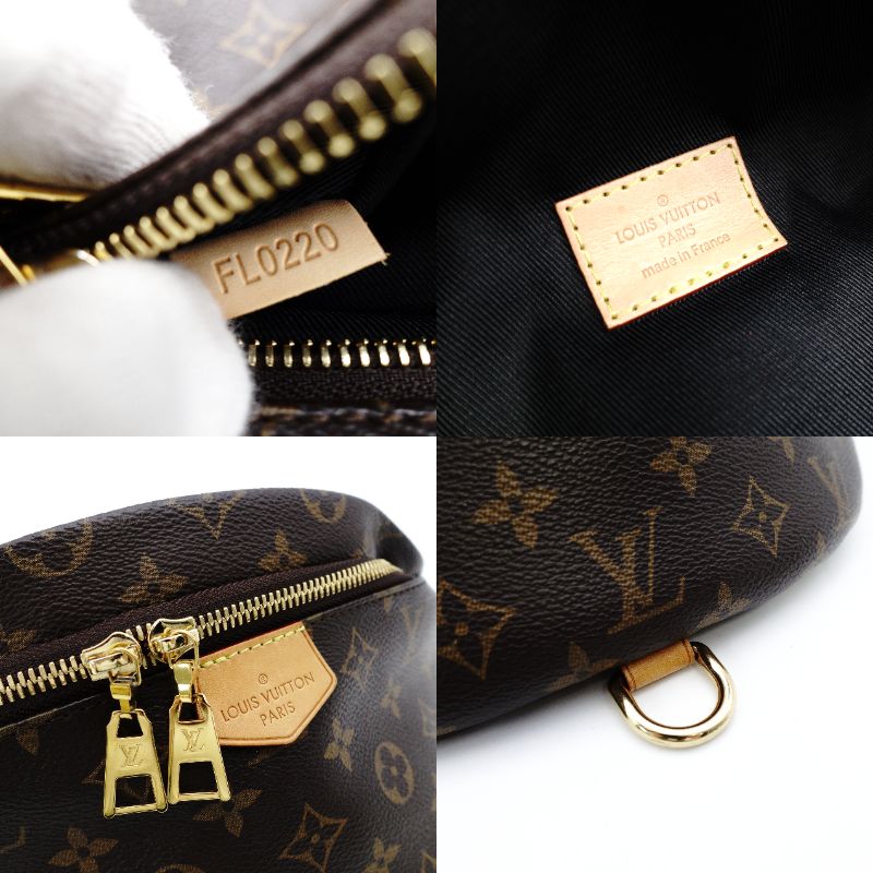 LOUIS VUITTON Bum Bag Monogram Canvas Body Bag PVC Leather Brown M43644 7-12-432