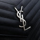 Saint Laurent Envelope Wallet Chain Shoulder Bag Black YSL Black Leather Crossbody 7-12-378
