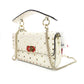 Valentino Garavani Rockstud Handbag 2-Way Off-White Crossbody Leather 7-12-133