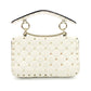 Valentino Garavani Rockstud Handbag 2-Way Off-White Crossbody Leather 7-12-133