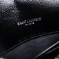 Saint Laurent Envelope Wallet Chain Shoulder Bag Black YSL Black Leather Crossbody 7-12-378