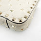 Valentino Garavani Rockstud Handbag 2-Way Off-White Crossbody Leather 7-12-133