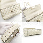 Valentino Garavani Rockstud Handbag 2-Way Off-White Crossbody Leather 7-12-133