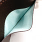 TIFFANY&Co. Card Case, Business Card Holder, Leather, Brown, Tiffany Blue, Women's