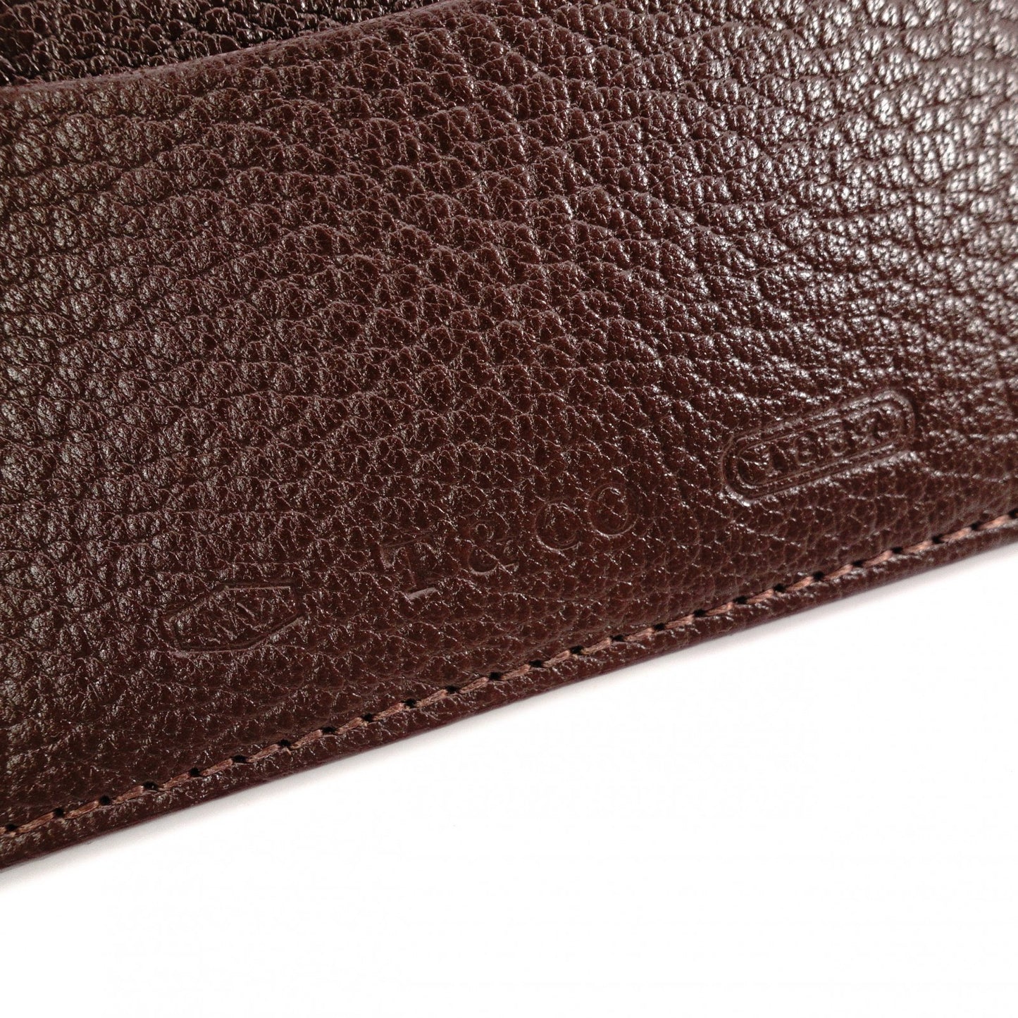 TIFFANY&Co. Card Case, Business Card Holder, Leather, Brown, Tiffany Blue, Women's