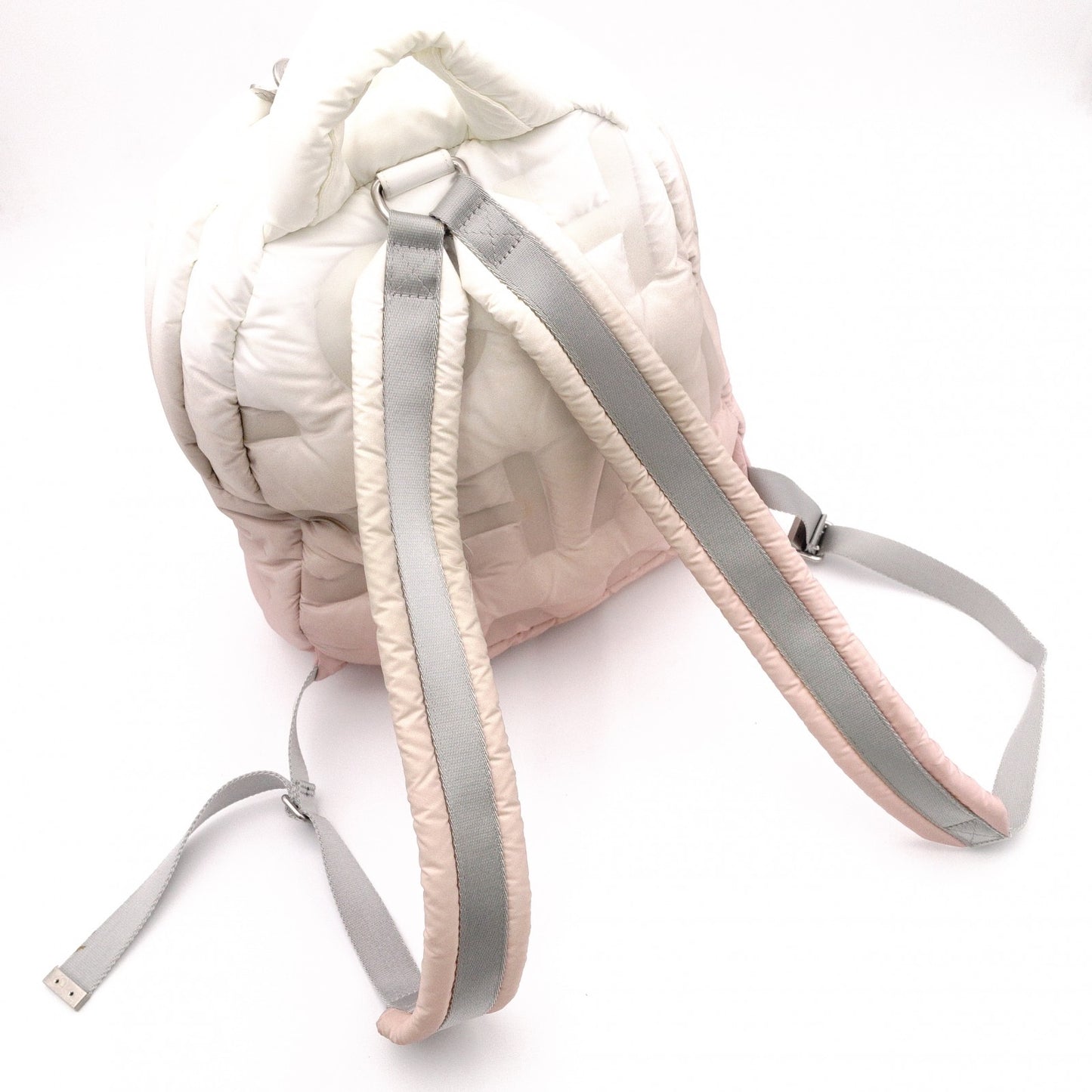 CHANEL Doudeune Coco Neige Backpack, Nylon, Pink