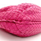 Bottega Veneta Intrecciato Leather, Hobo Shoulder Bag, Pink, Women's