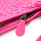 Bottega Veneta Intrecciato Leather, Hobo Shoulder Bag, Pink, Women's
