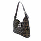 FENDI Mamma Bucket Zucca Nylon Leather One-Shoulder Bag Brown 7-12-387