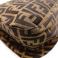 FENDI Mamma Bucket Zucca Shoulder Bag, Canvas and Leather, Black, FF Logo
