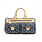 LOUIS VUITTON Denim Neo Speedy Handbag, Denim, Leather, Denim Monogram