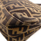 FENDI Mamma Bucket Zucca Shoulder Bag, Canvas and Leather, Black, FF Logo