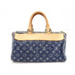LOUIS VUITTON Denim Neo Speedy Handbag, Denim, Leather, Denim Monogram