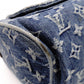 LOUIS VUITTON Denim Neo Speedy Handbag, Denim, Leather, Denim Monogram